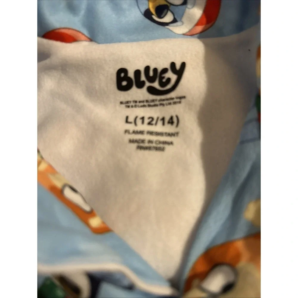 Unisex Girls/boys Bluey Christmas Holiday‎ pajamas Size Large 12-14